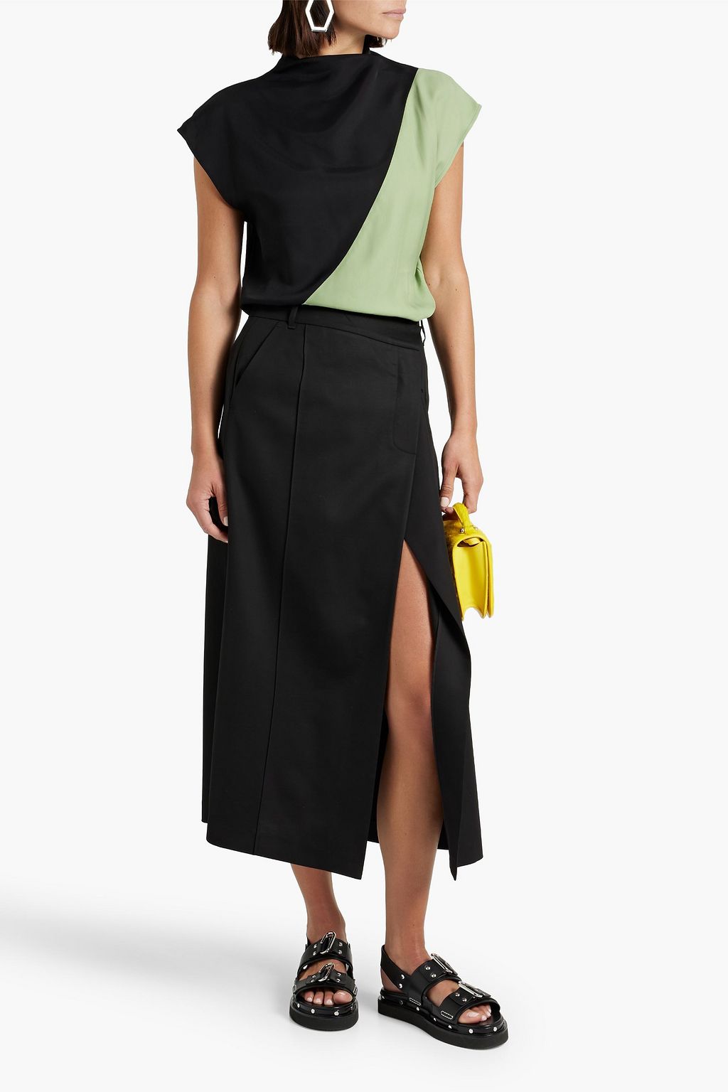 GAUCHERE Taos two-tone twill top