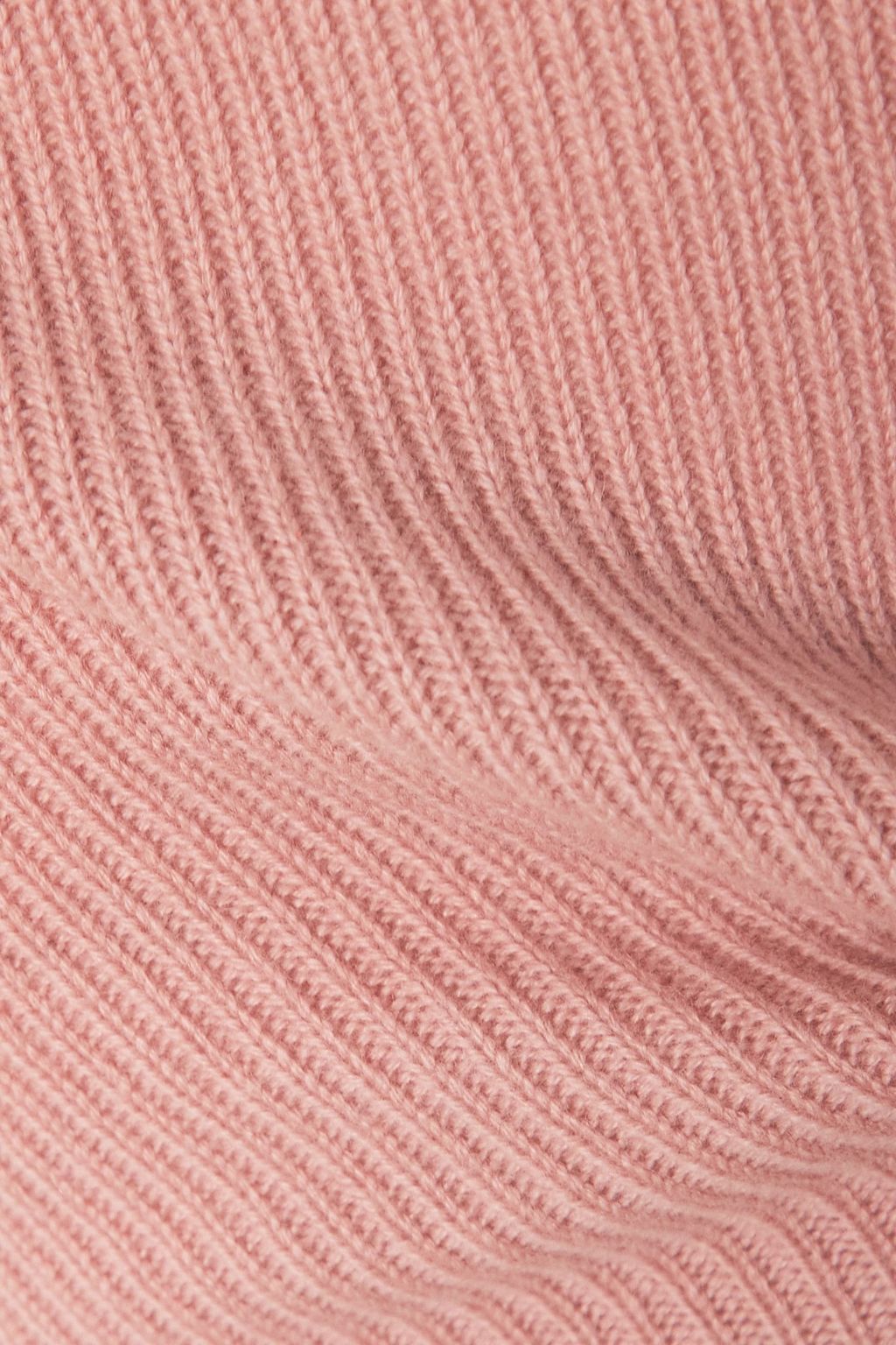 MADELEINE THOMPSON Rose ribbed wool and cashmere-blend wide-leg pants