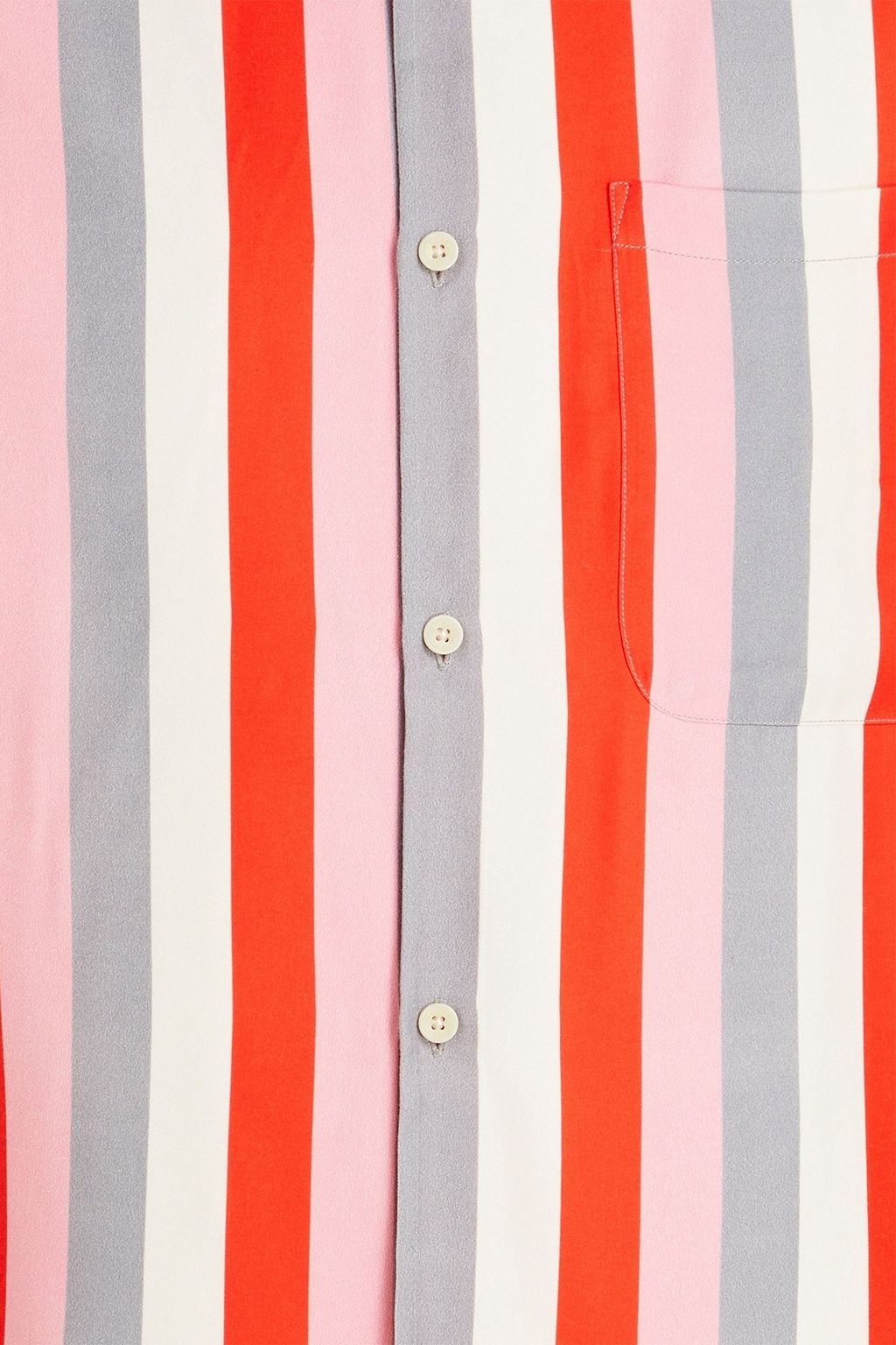 SANDRO Striped twill shirt