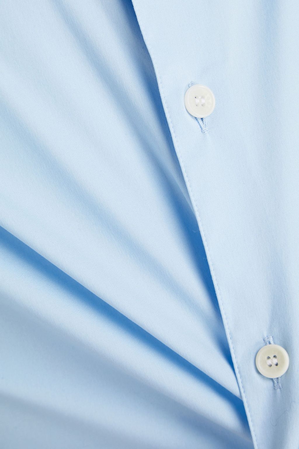 SANDRO Cotton-blend poplin shirt