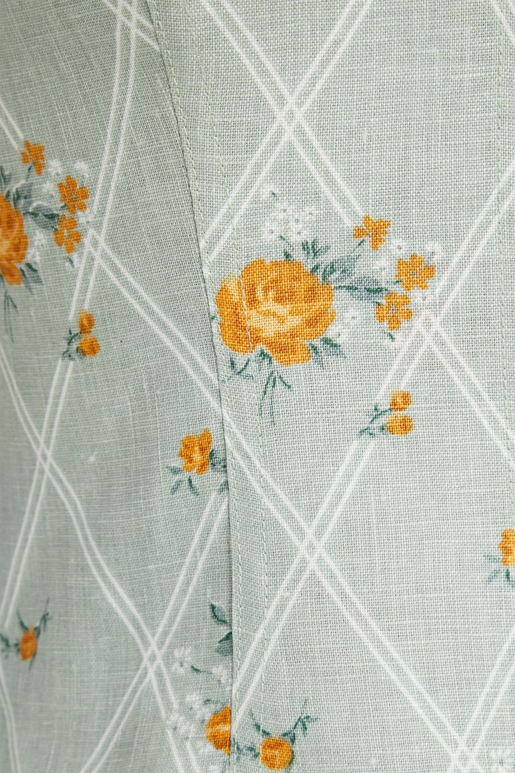 REFORMATION Alcove off-the-shoulder floral-print linen top