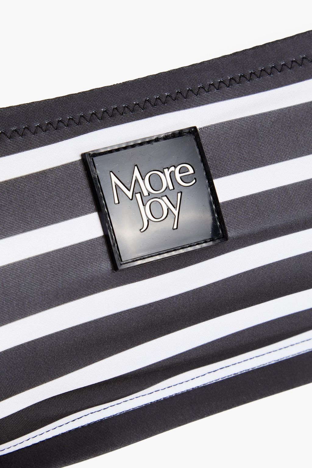 MORE JOY توب بكيني بتصميم باندو مخطط