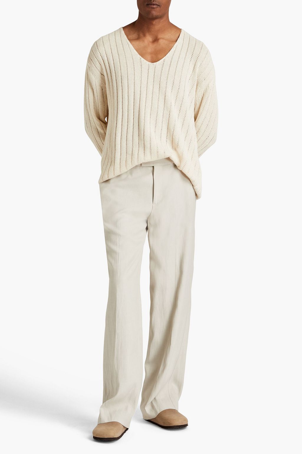 SANDRO Twill pants