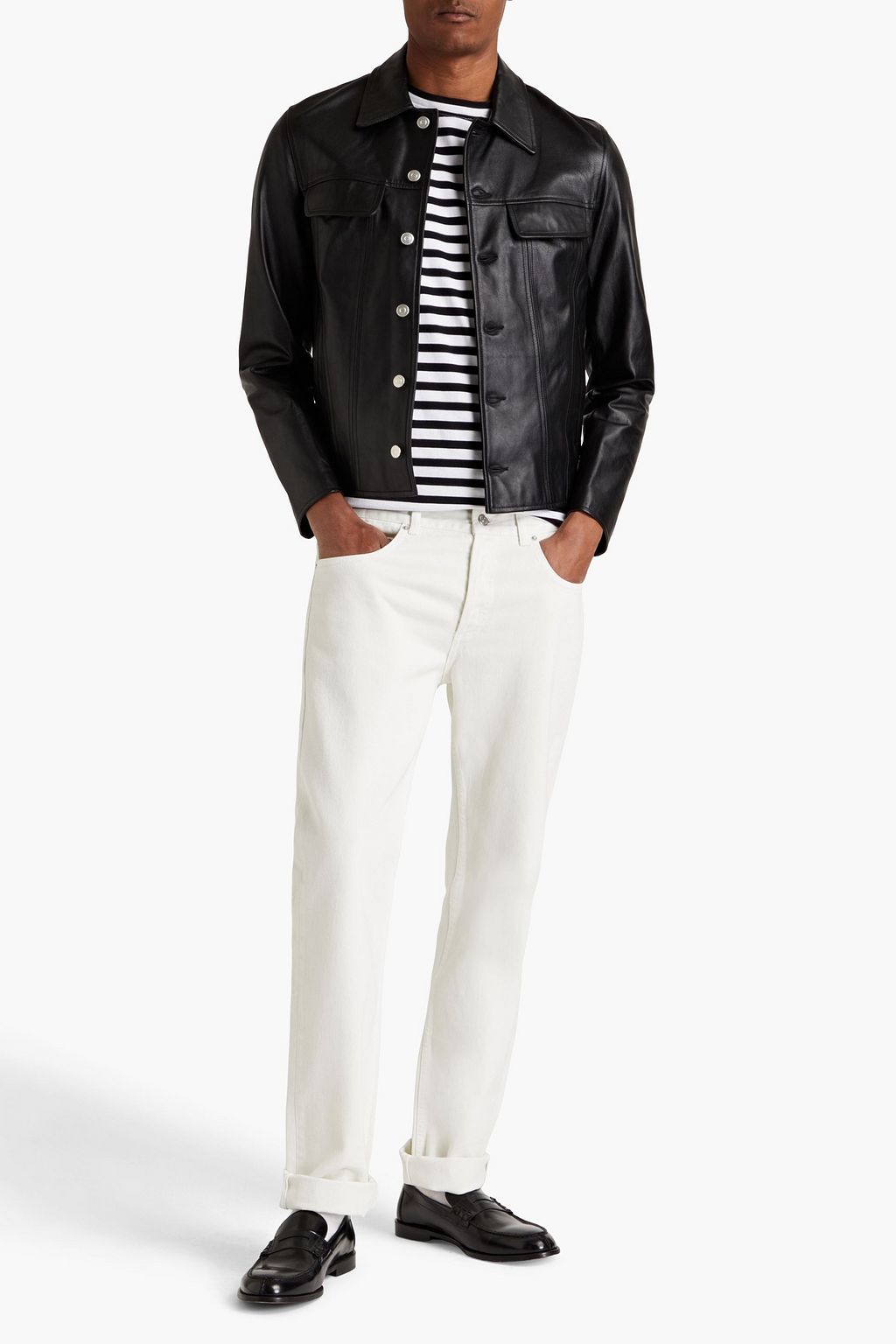 SANDRO Leather jacket