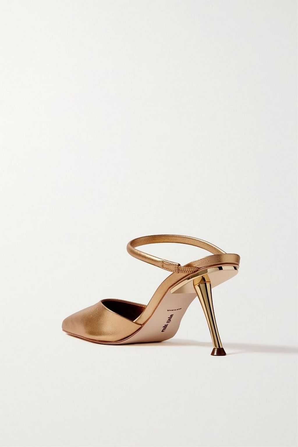 CULT GAIA Tasha metallic leather mules