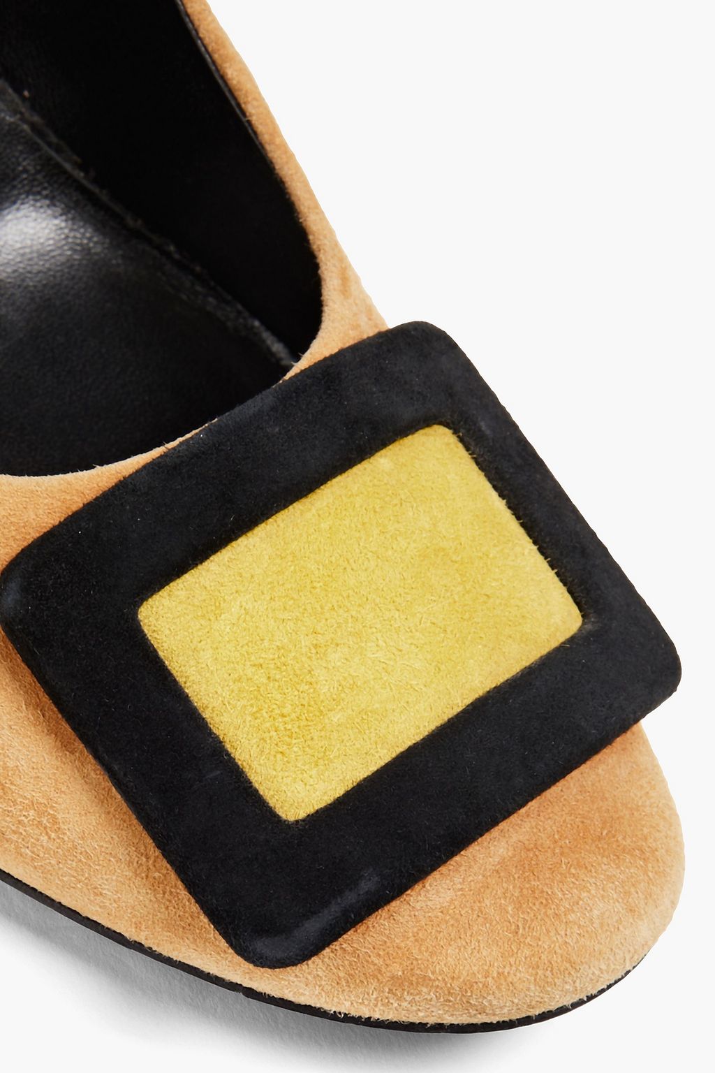 ROGER VIVIER Belle Vivier embellished suede pumps