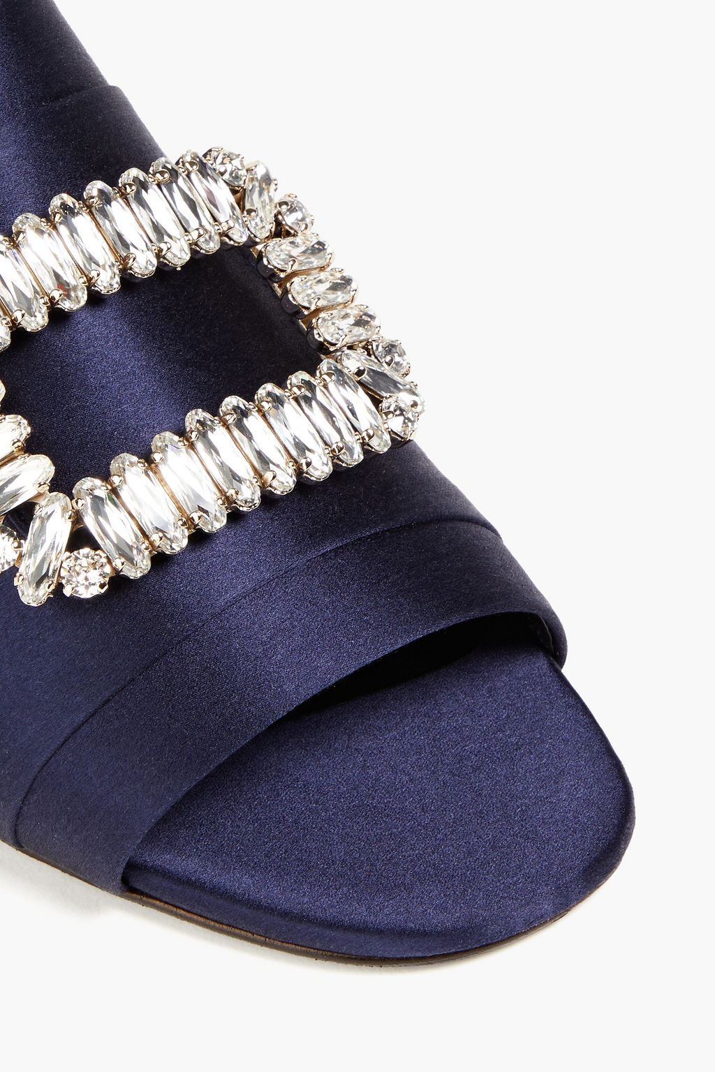 ROGER VIVIER Belle Vivier embellished satin sandals