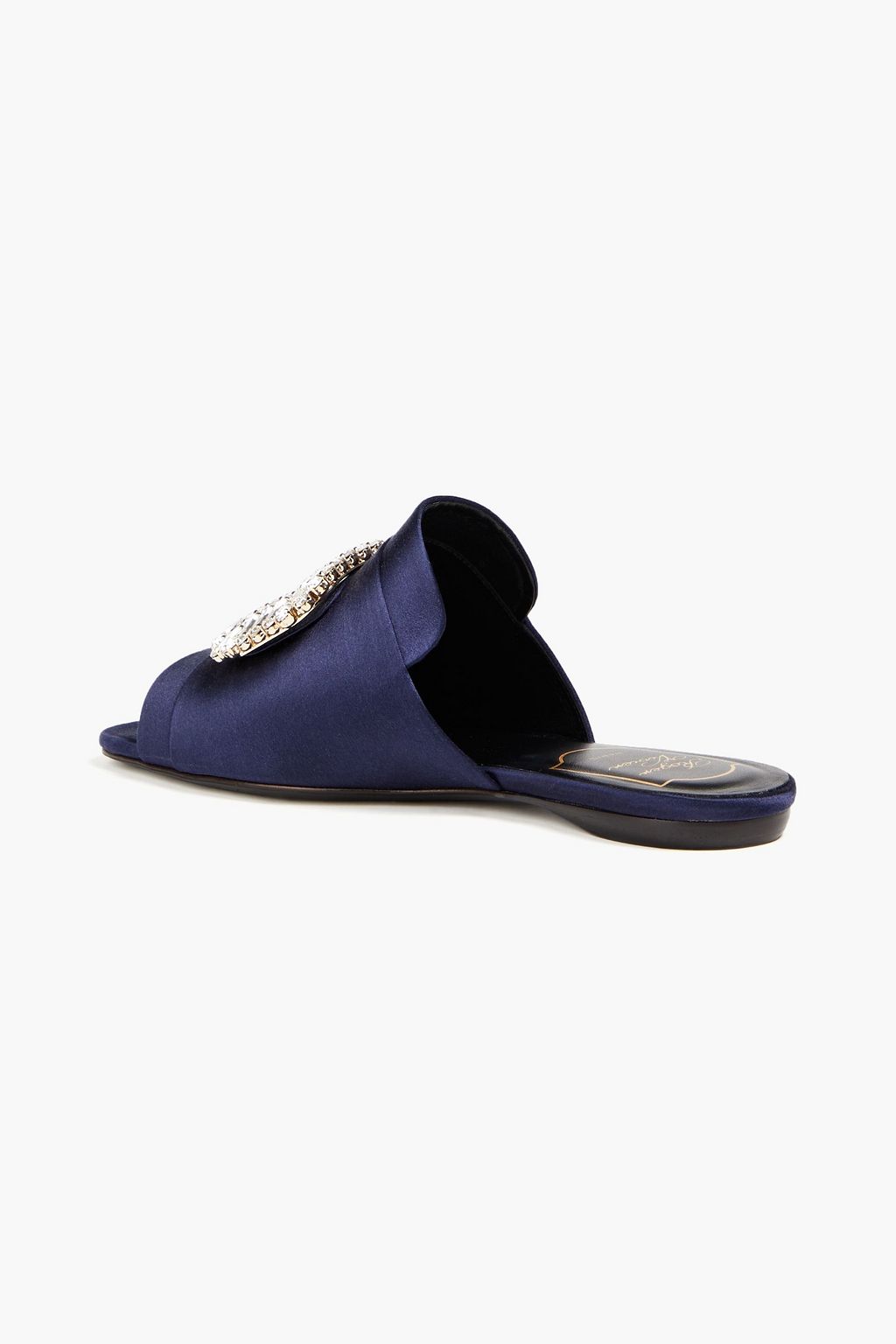 ROGER VIVIER Belle Vivier embellished satin sandals