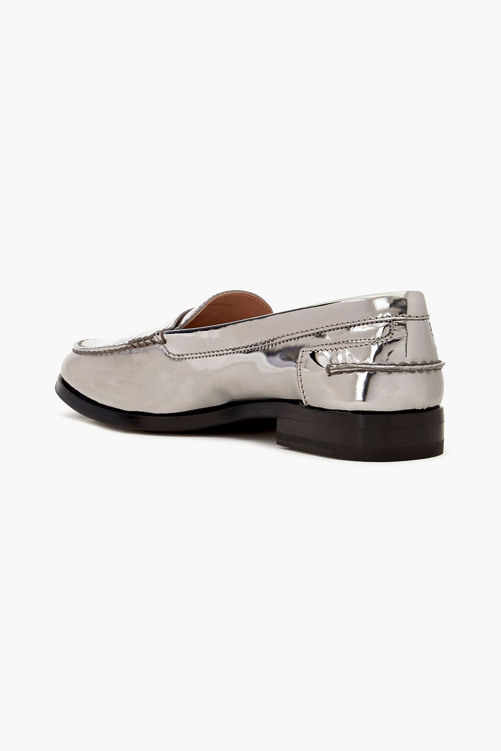 TOD'S Mirrored-leather loafers
