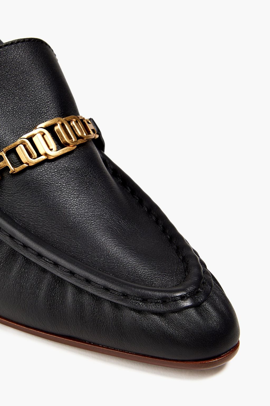 TOD'S レザー パンプス チェーン付き