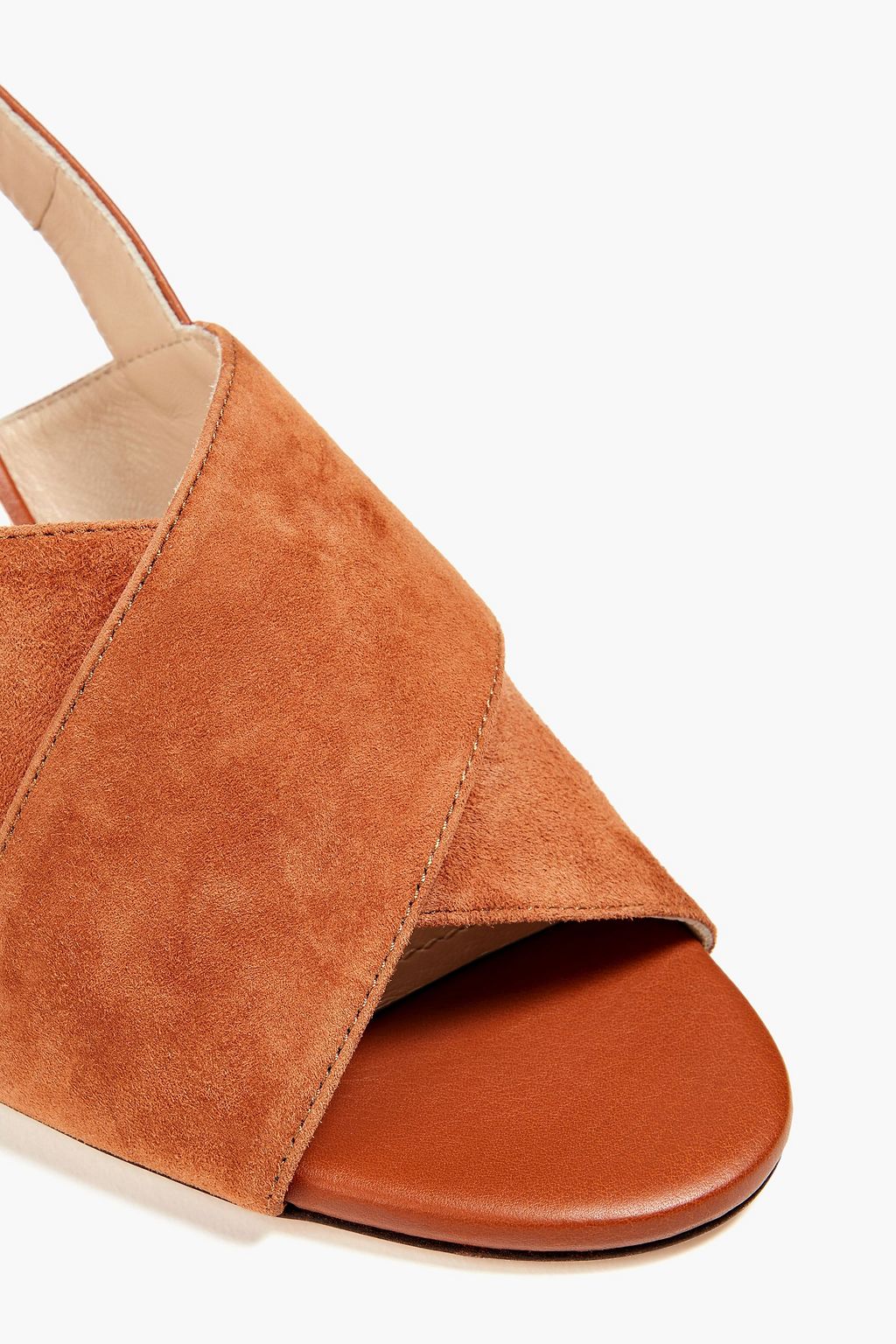 TOD'S صندل من الجلد والجلد السويدي مزود بحزام كاحل