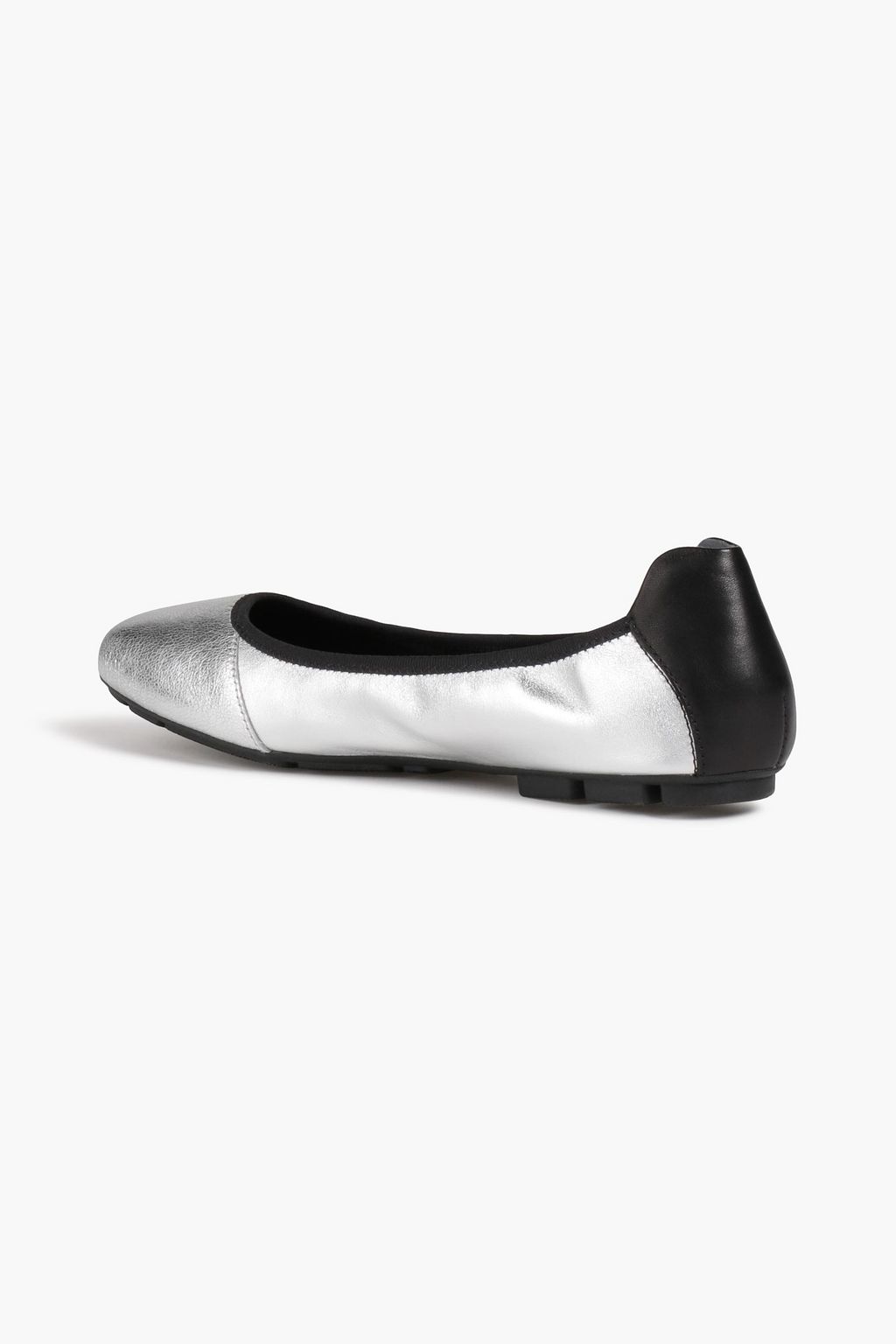 HOGAN Metallic leather ballet flats