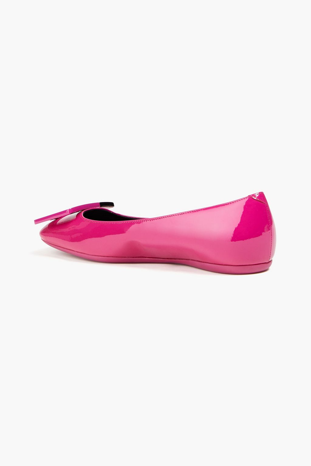 ROGER VIVIER Gommettine embellished glossed-leather ballet flats