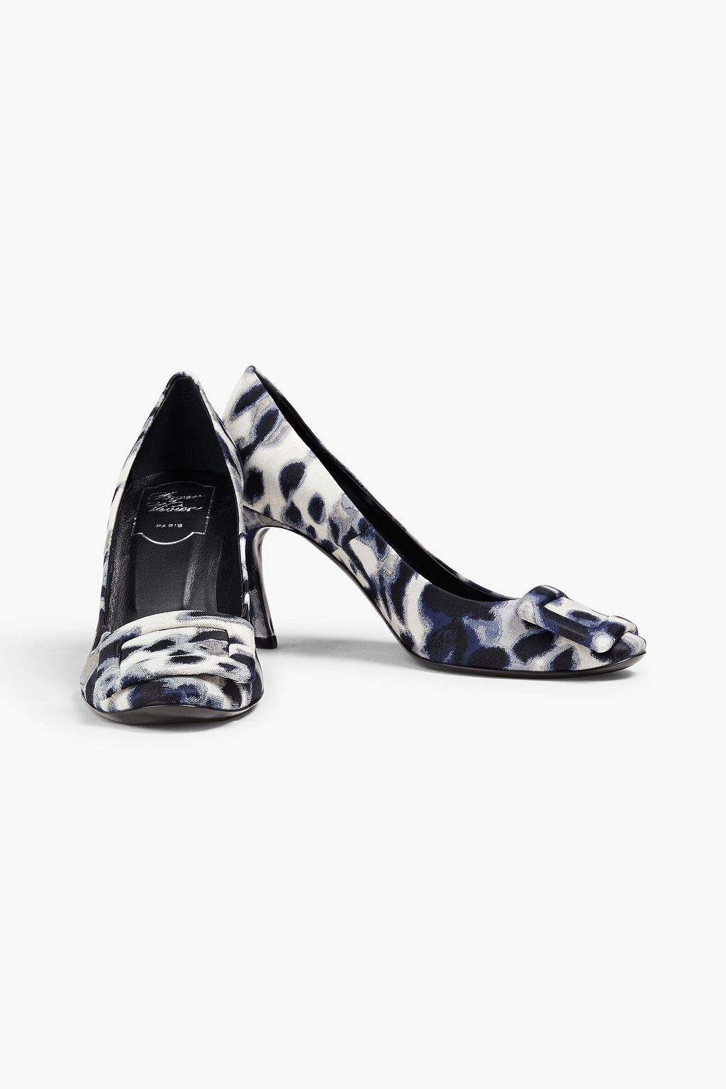ROGER VIVIER Belle Vivier embellished jacquard pumps