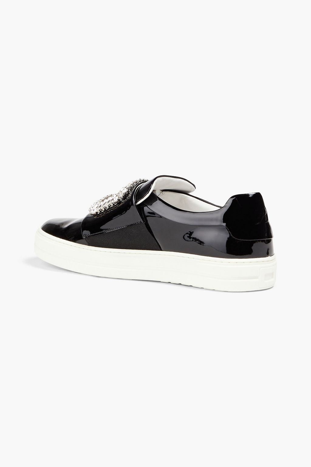 ROGER VIVIER Sneaky Viv embellished patent-leather sandals