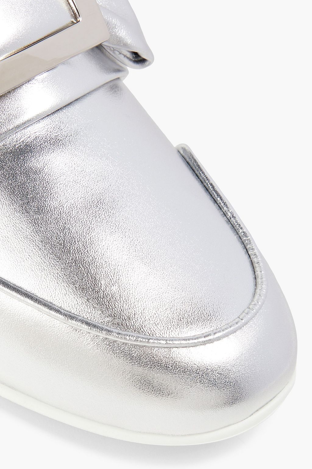 ROGER VIVIER Sporty Viv metallic leather sneakers