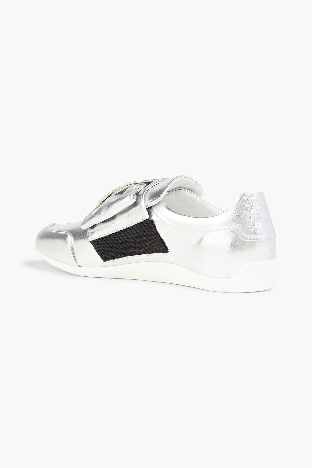 ROGER VIVIER Sporty Viv metallic leather sneakers