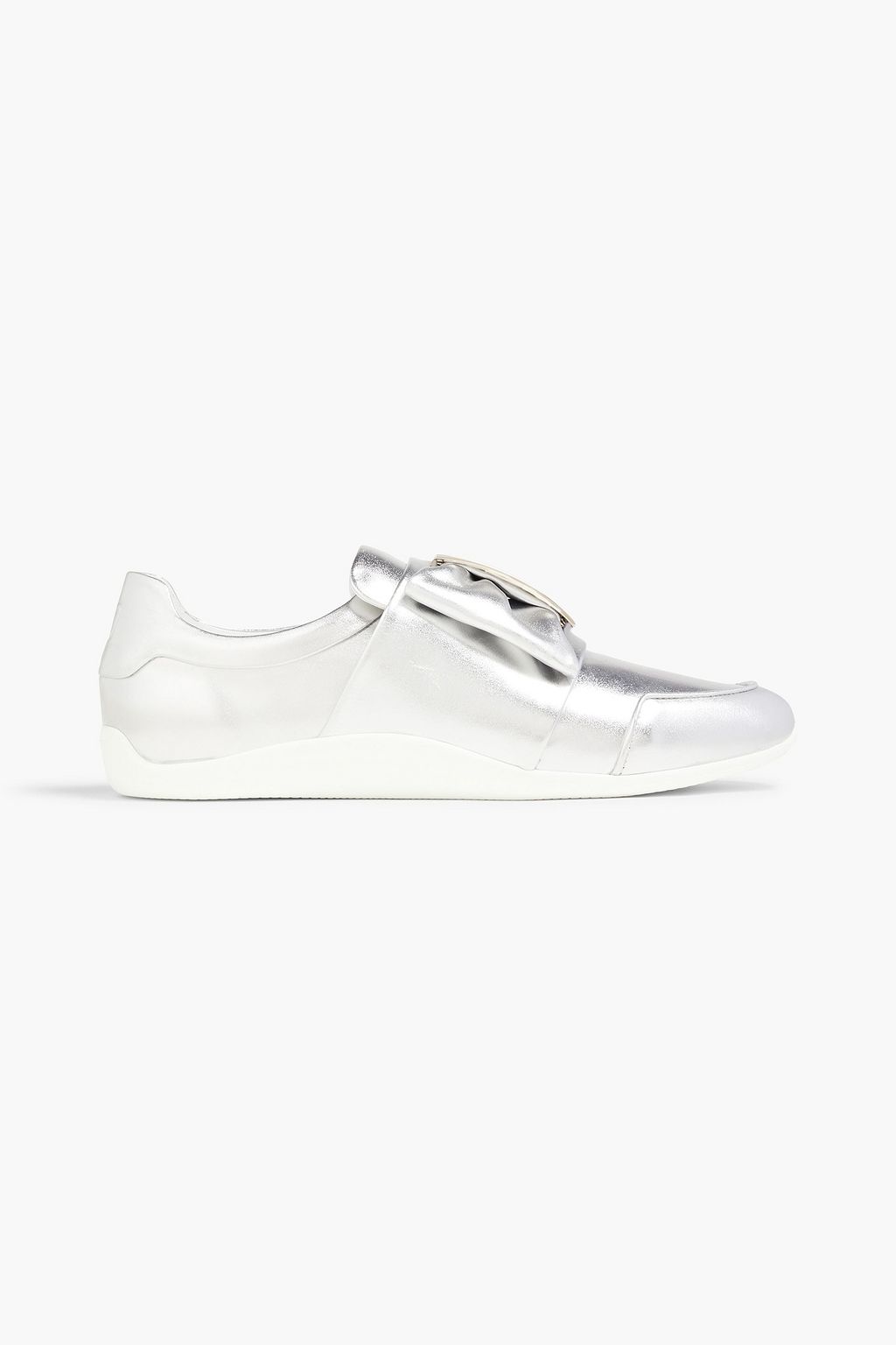 ROGER VIVIER Sporty Viv metallic leather sneakers | THE OUTNET