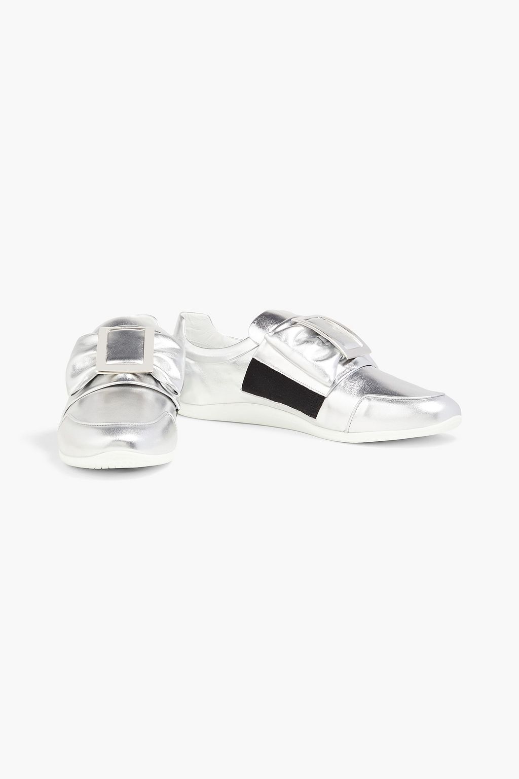 ROGER VIVIER Sporty Viv metallic leather sneakers