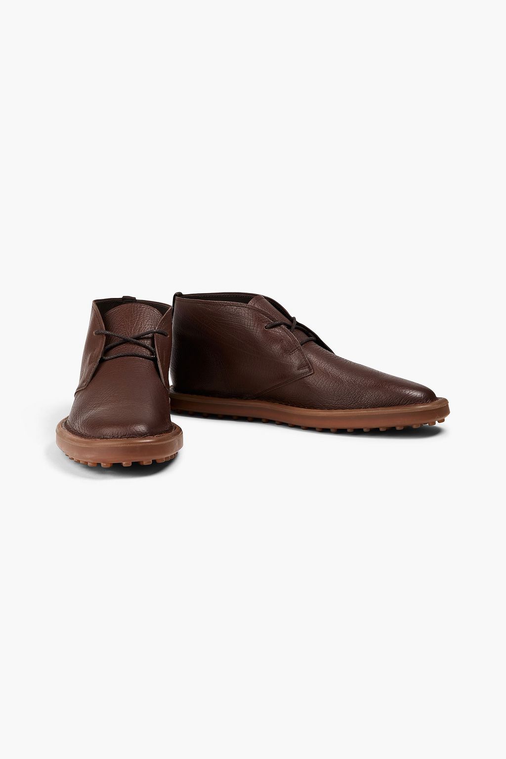 TOD'S Pebbled-leather desert boots