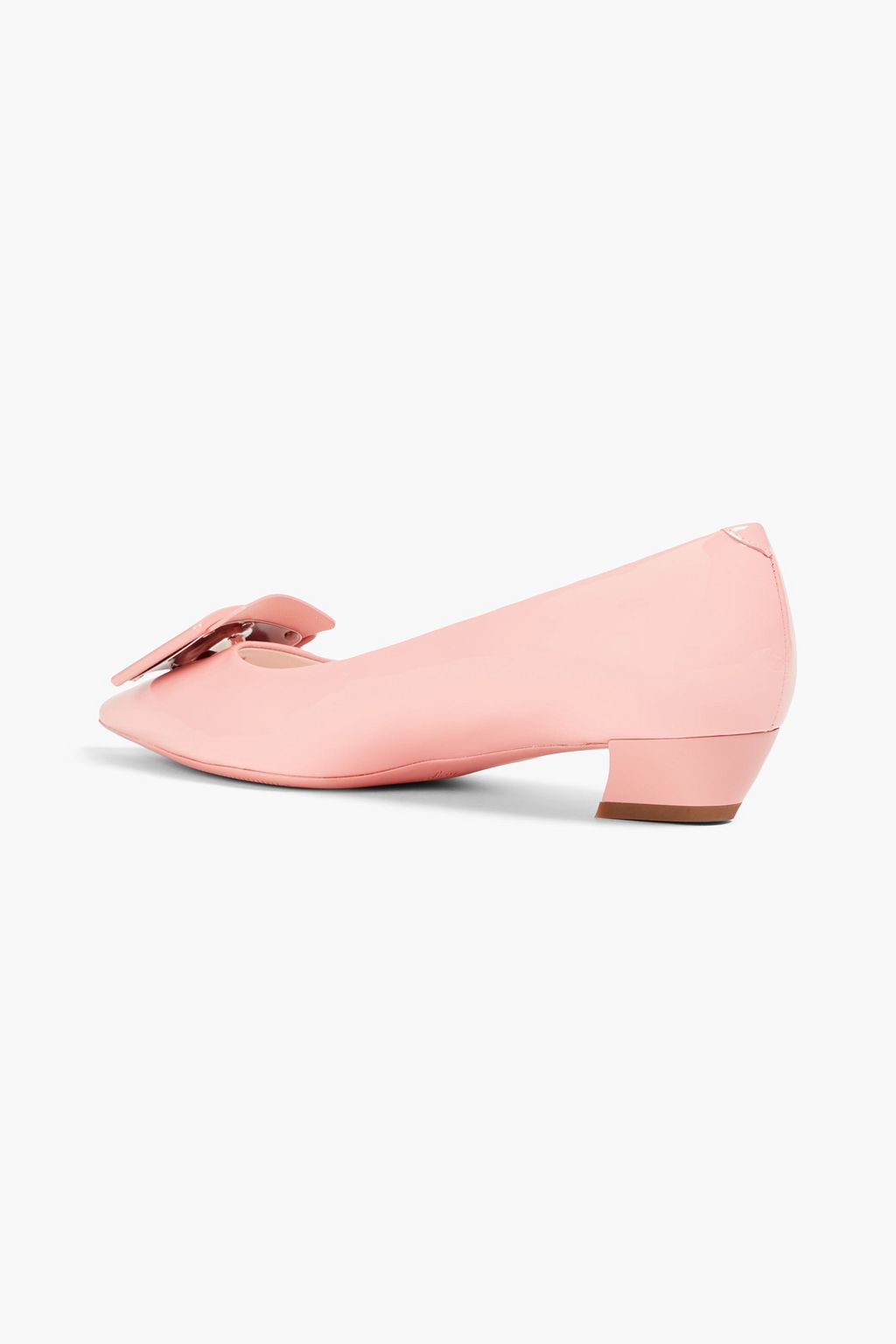 ROGER VIVIER Gommettine Ball buckle-embellished patent-leather pumps