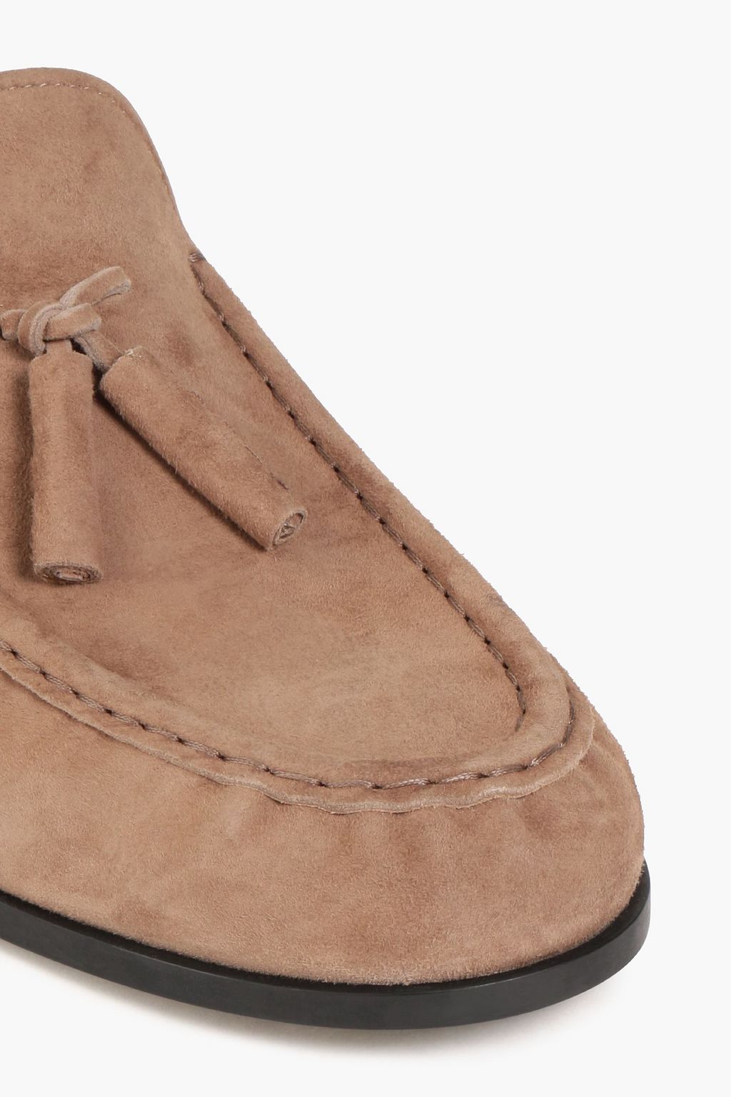 TOD'S Tasseled suede loafers
