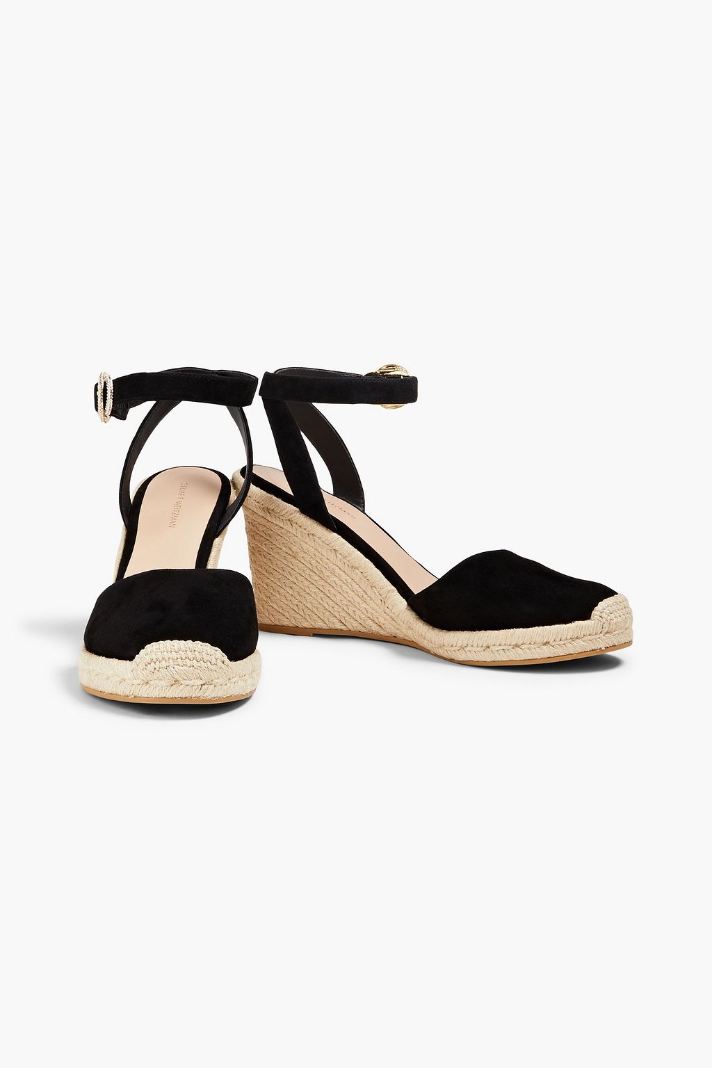 STUART WEITZMAN Suede wedge espadrilles | THE OUTNET