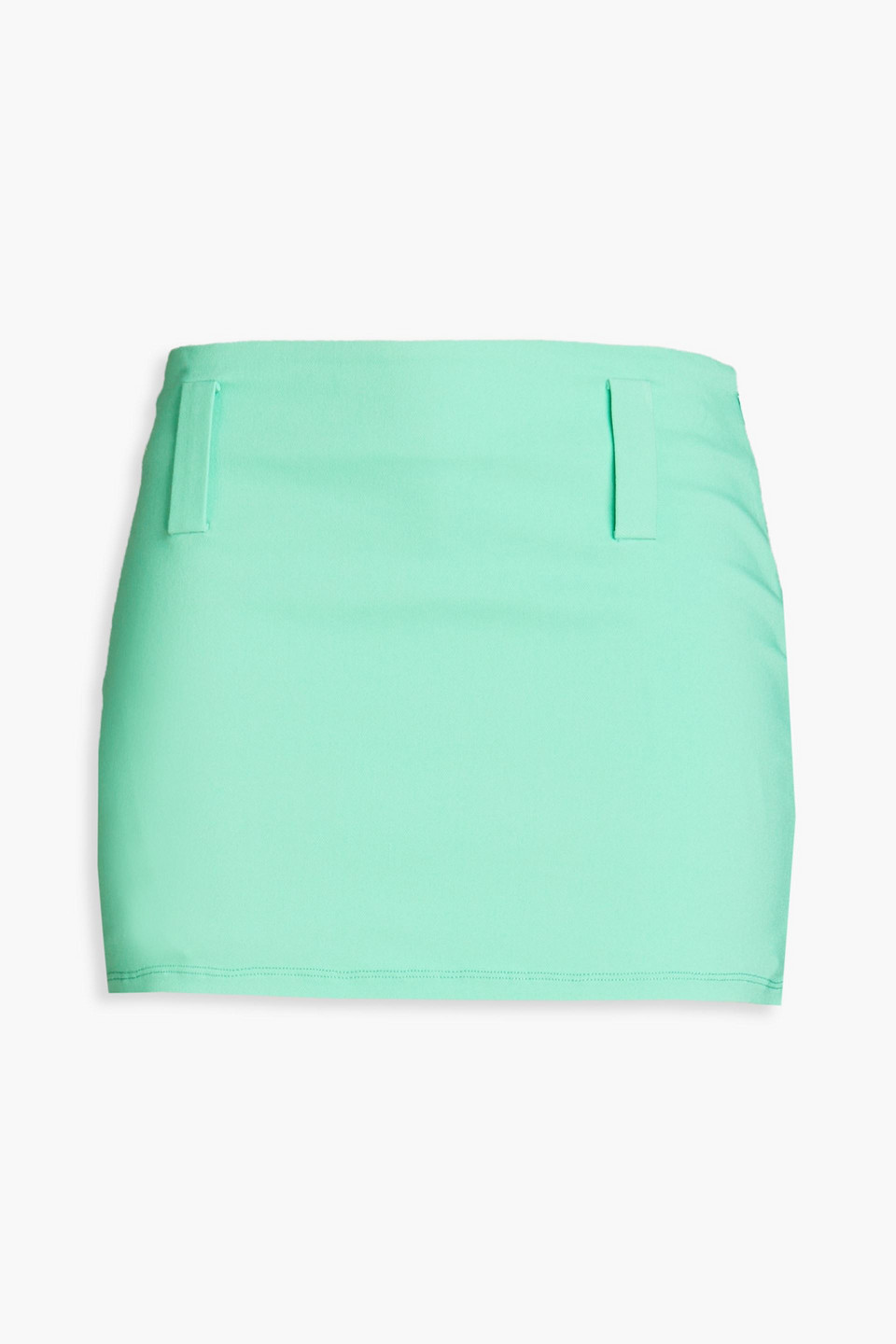 Rotate Birger Christensen Tally Contrast-stitch Mini Skirt In Mint