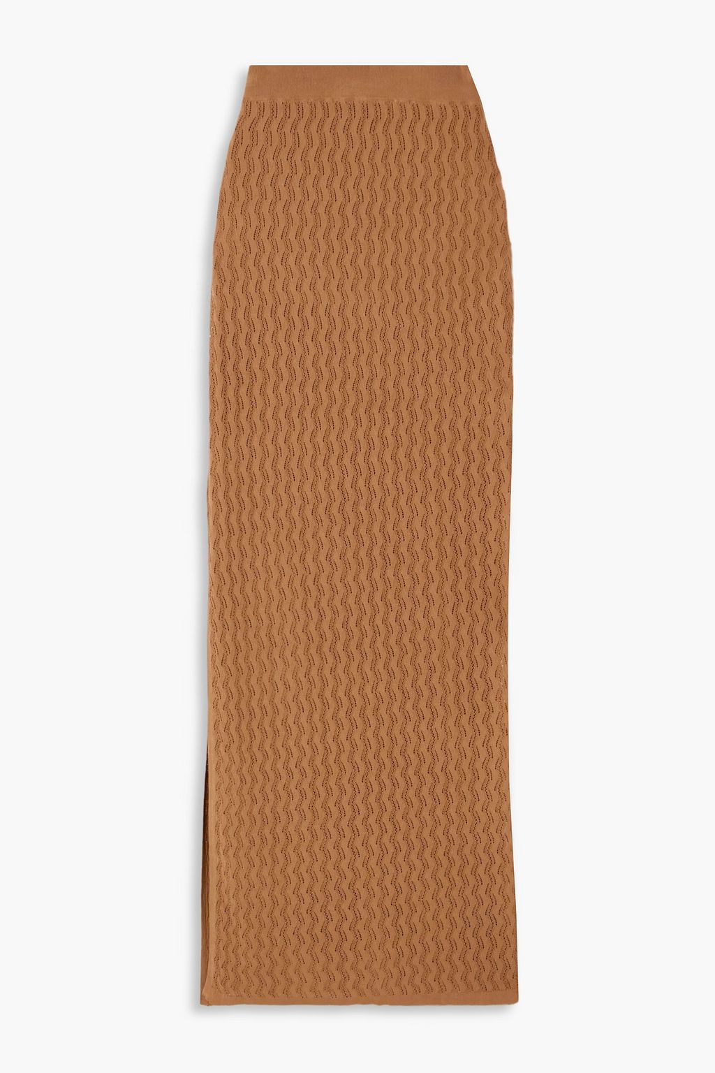 Diana pointelle-knit maxi skirt