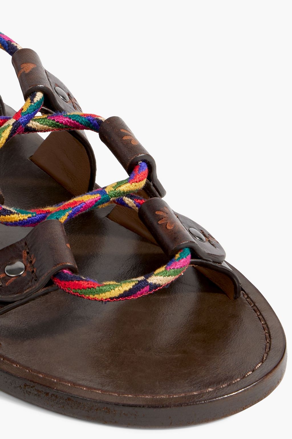 VALENTINO GARAVANI Sandalen aus Leder und Kordel