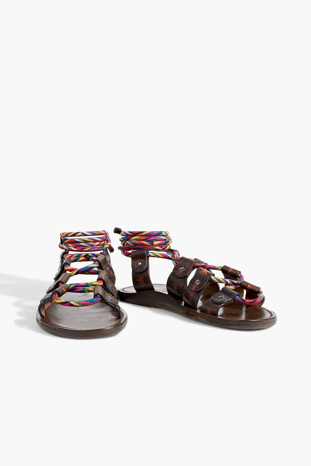 VALENTINO GARAVANI Sandalen aus Leder und Kordel