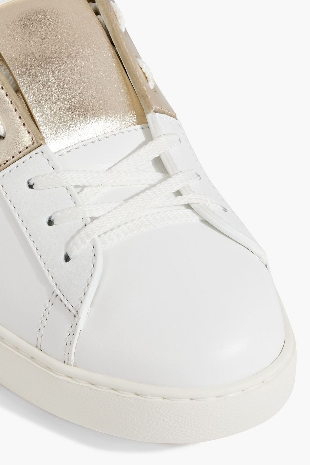 VALENTINO GARAVANI Ruckstud Untitled leather sneakers