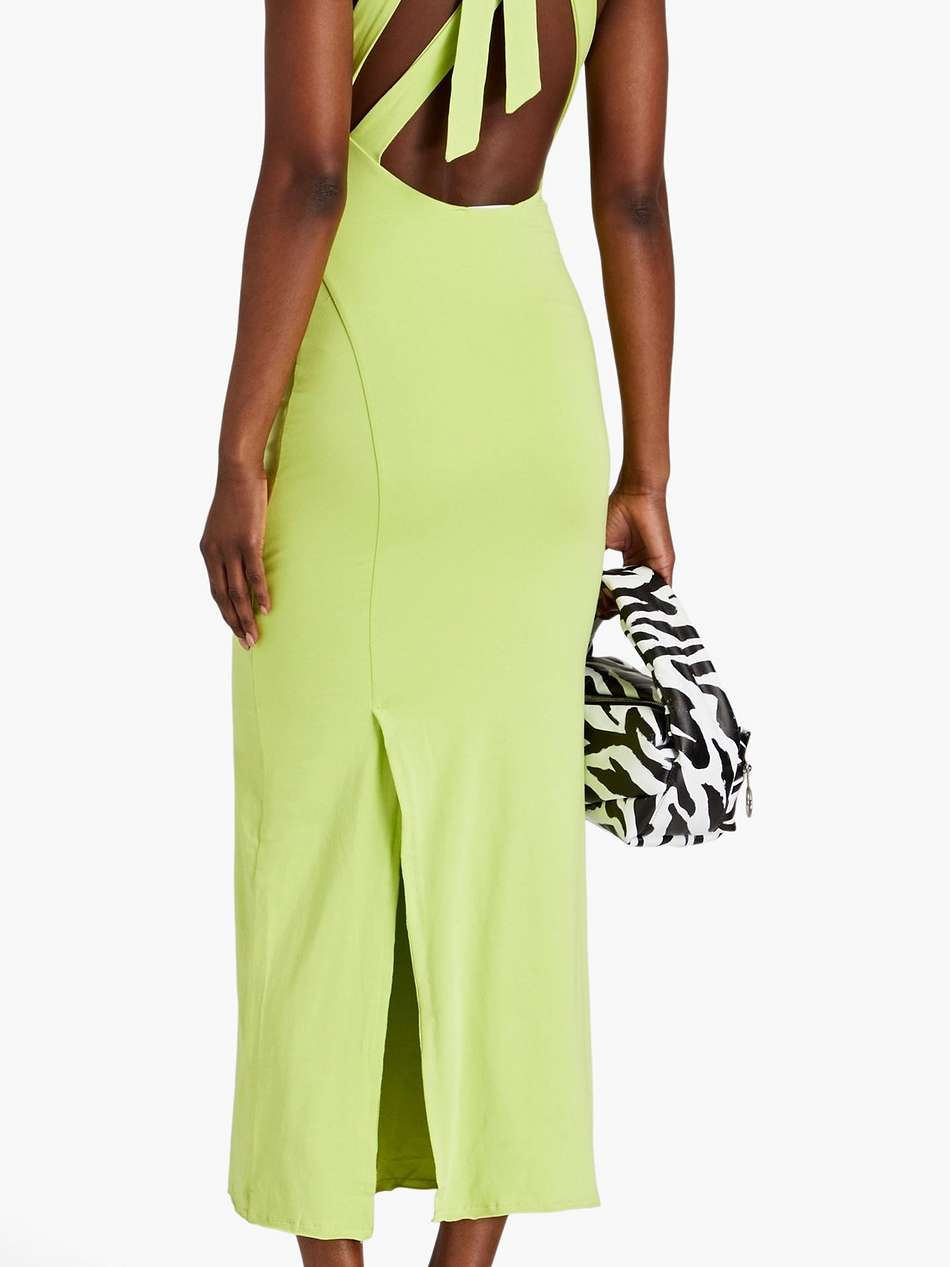 merle cutout stretch- jersey midi dress