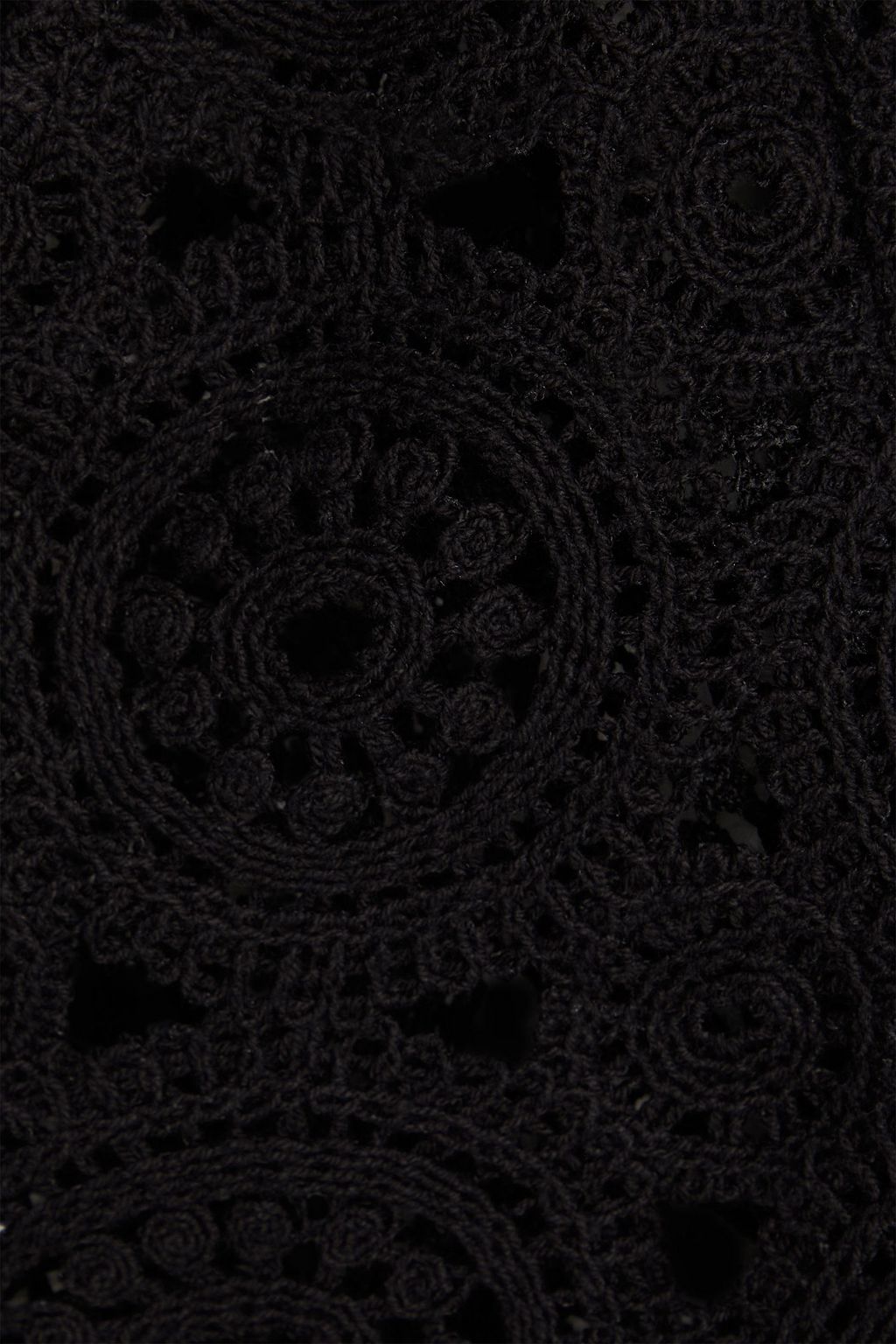 ROTATE BIRGER CHRISTENSEN コットン混 かぎ針編みレース クロップドトップス
