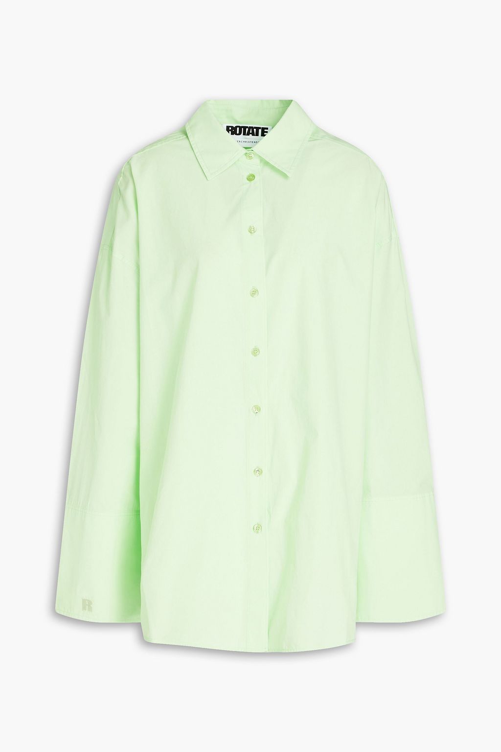 ROTATE BIRGER CHRISTENSEN コットンポプリン オーバーサイズシャツ