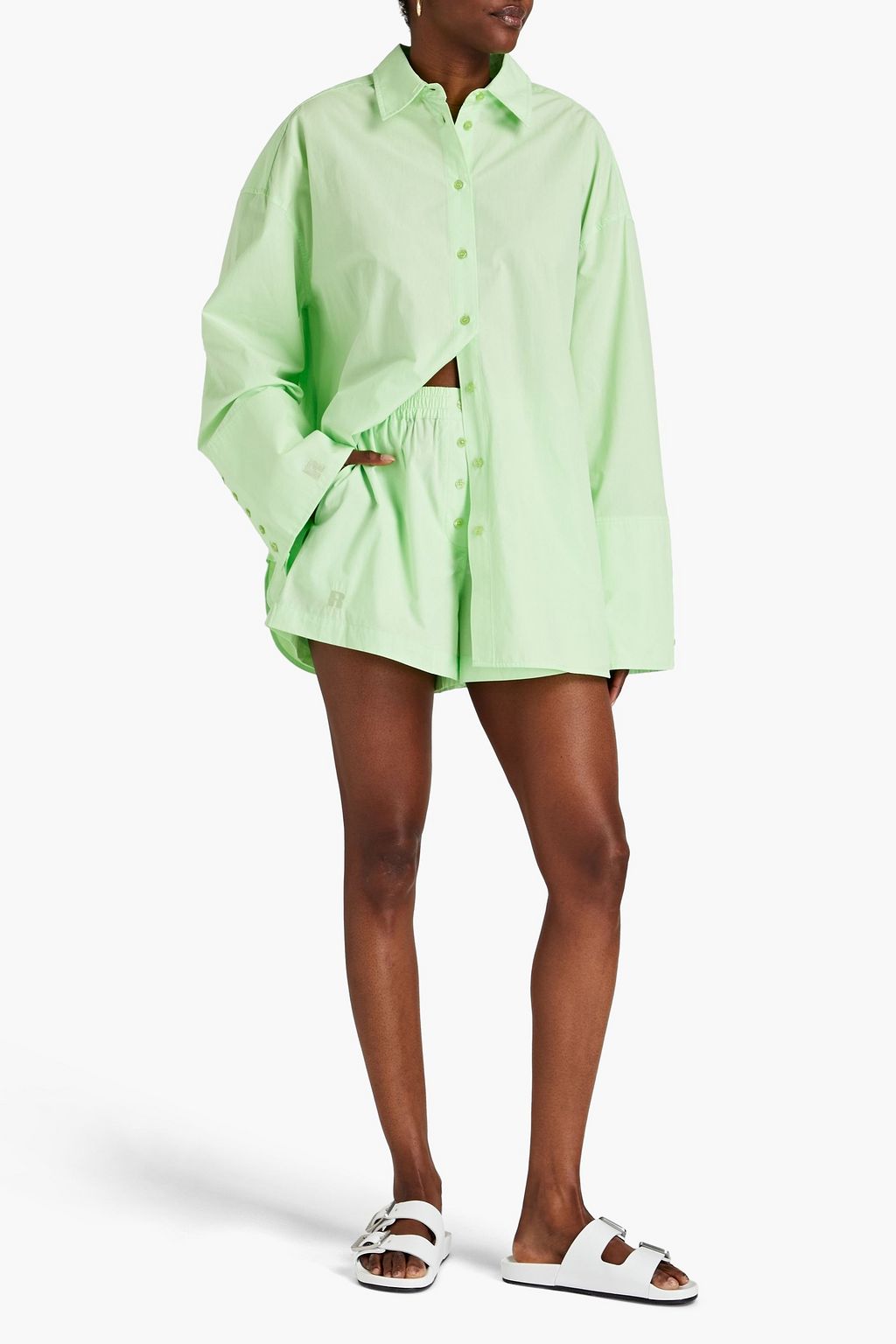 ROTATE BIRGER CHRISTENSEN Lipy oversized cotton-poplin shirt