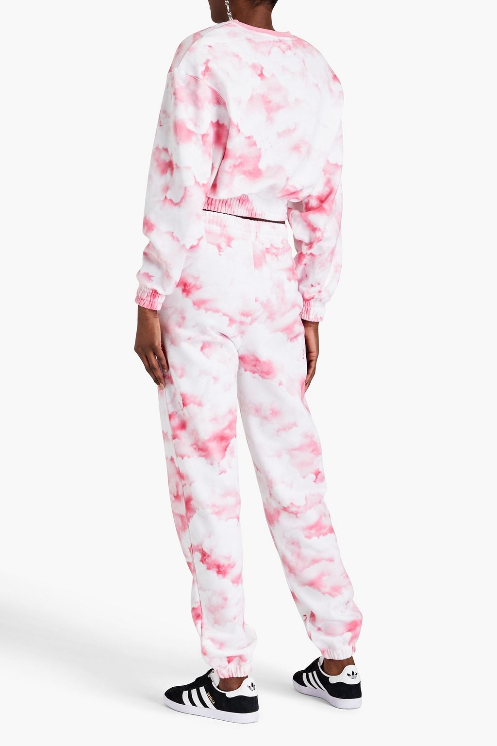 ROTATE BIRGER CHRISTENSEN Mimi printed cotton-fleece track pants