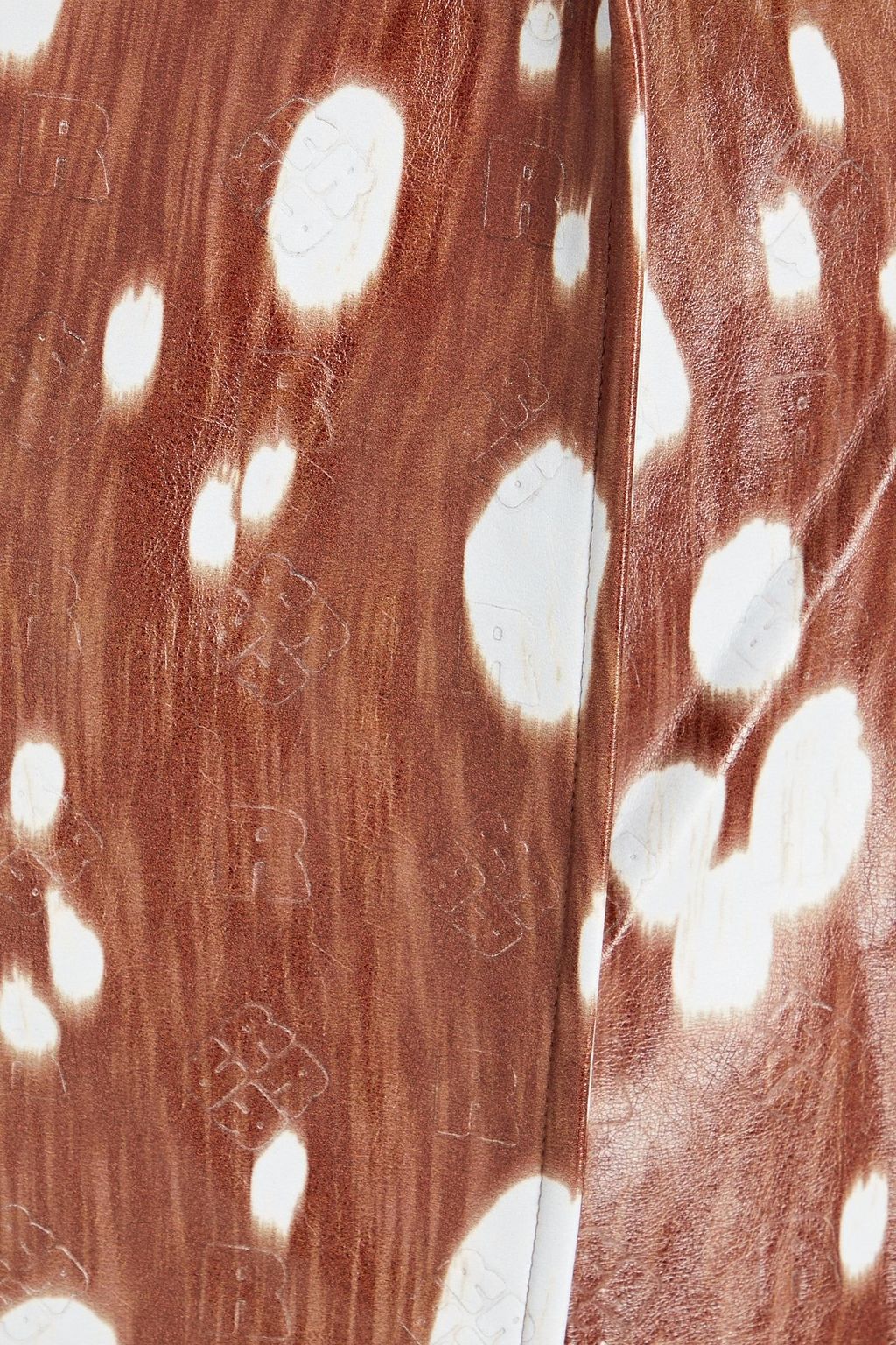 ROTATE BIRGER CHRISTENSEN Printed faux leather coat