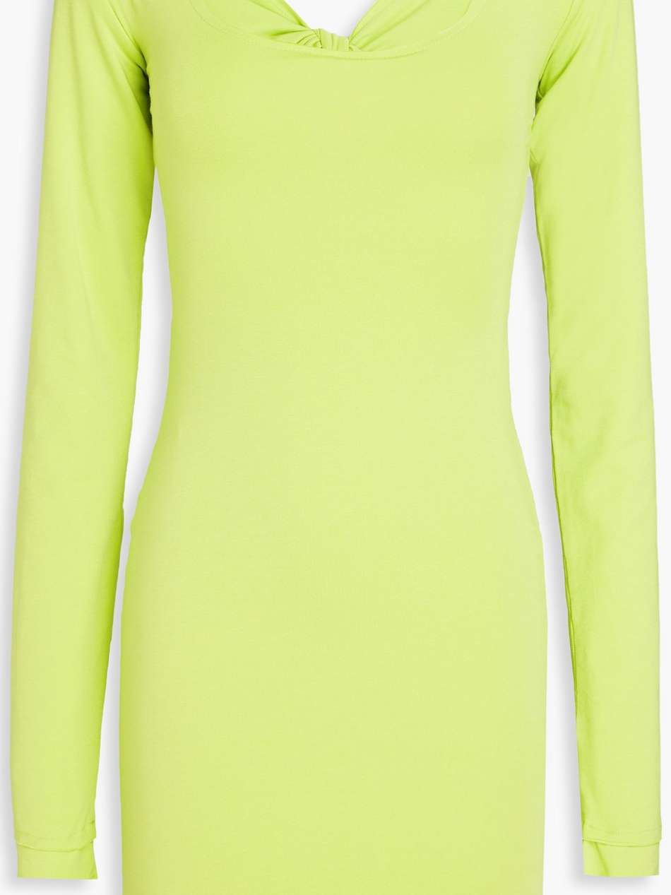 cutout jersey mini dress