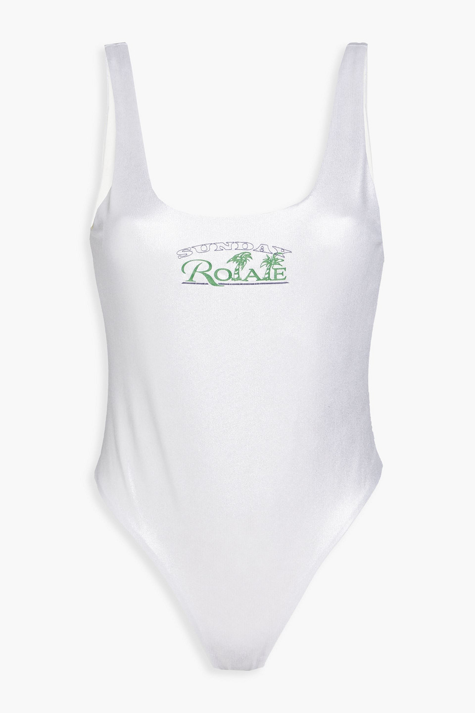 Rotate Birger Christensen Cismione One Piece Swimsuit In Silver