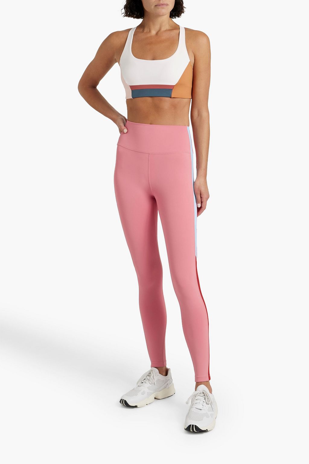 SPLITS59 Claudia striped stretch leggings