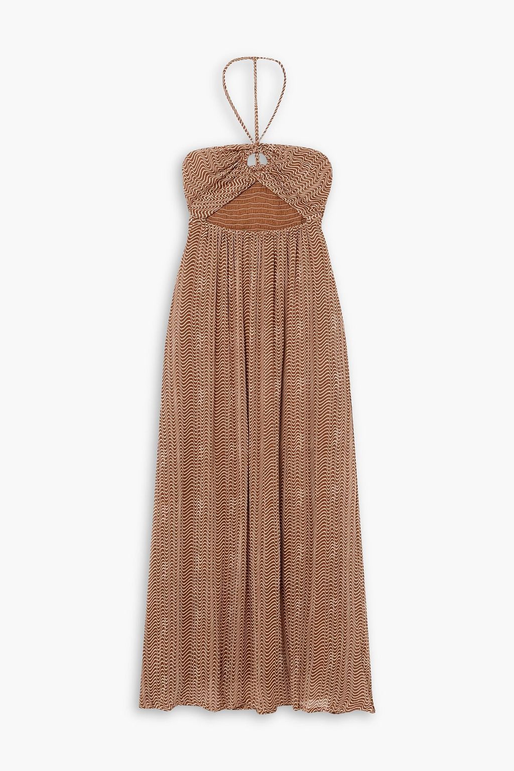 FAITHFULL THE BRAND La Costa cutout printed linen maxi dress