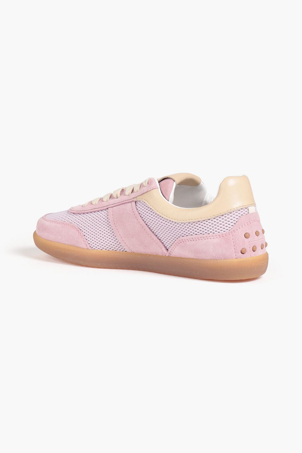 TOD'S Suede and mesh sneakers