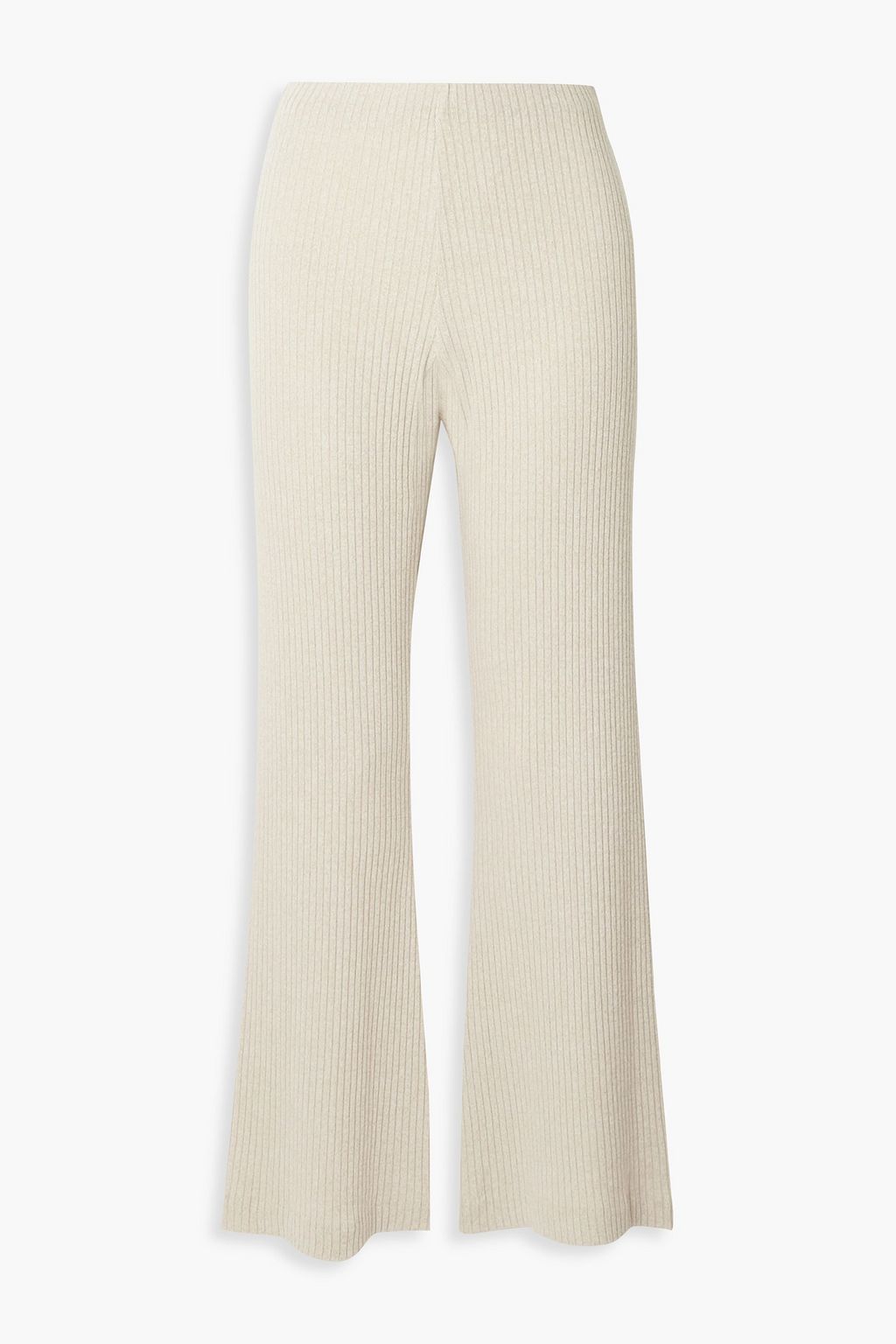 AAIZÉL Ribbed-knit flared pants | THE OUTNET