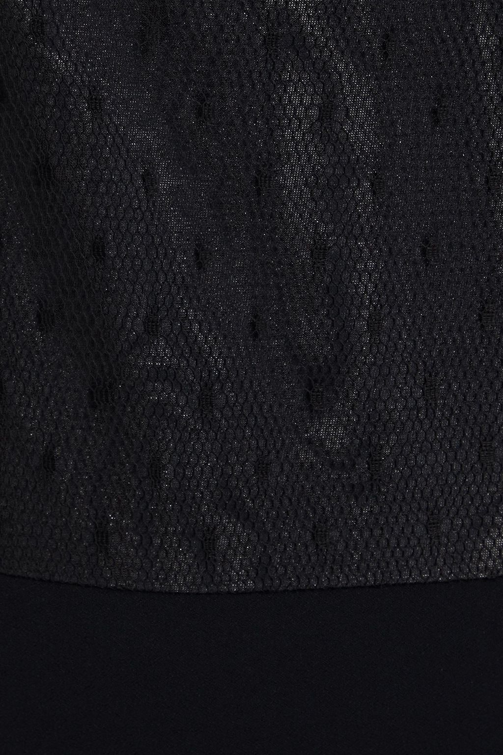 REDVALENTINO One-sleeve point d'esprit and moire bodysuit
