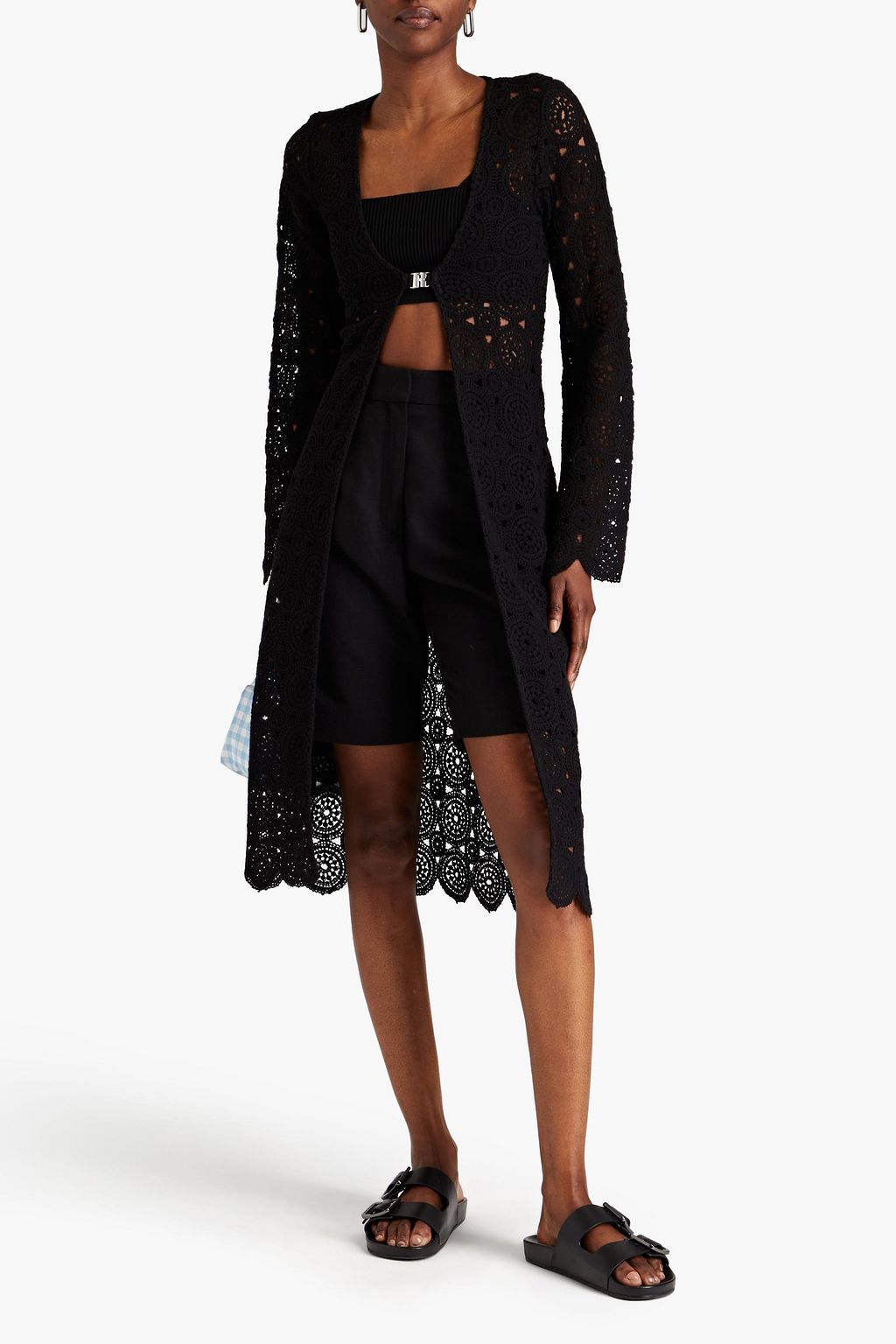 ROTATE BIRGER CHRISTENSEN Kwamie cotton-blend crocheted lace coverup