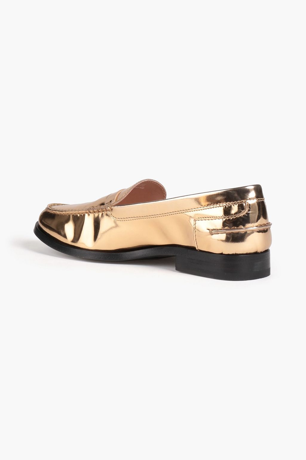 TOD'S Mirrored-leather loafers