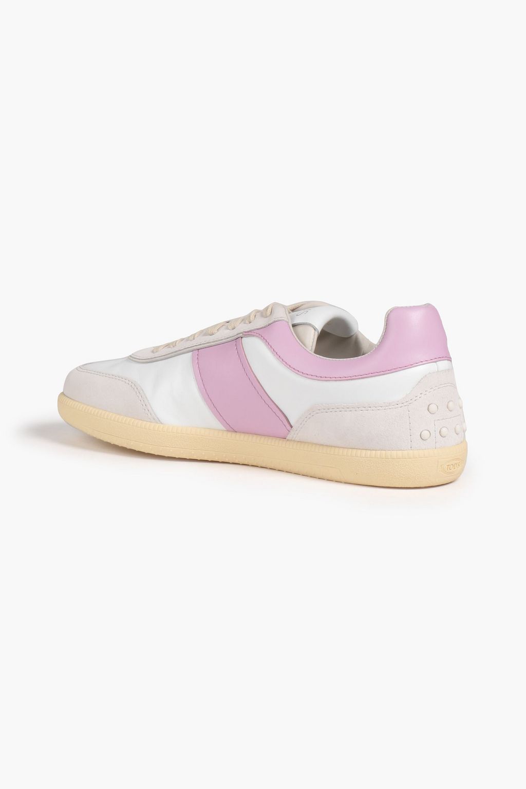 TOD'S Leather and suede sneakers