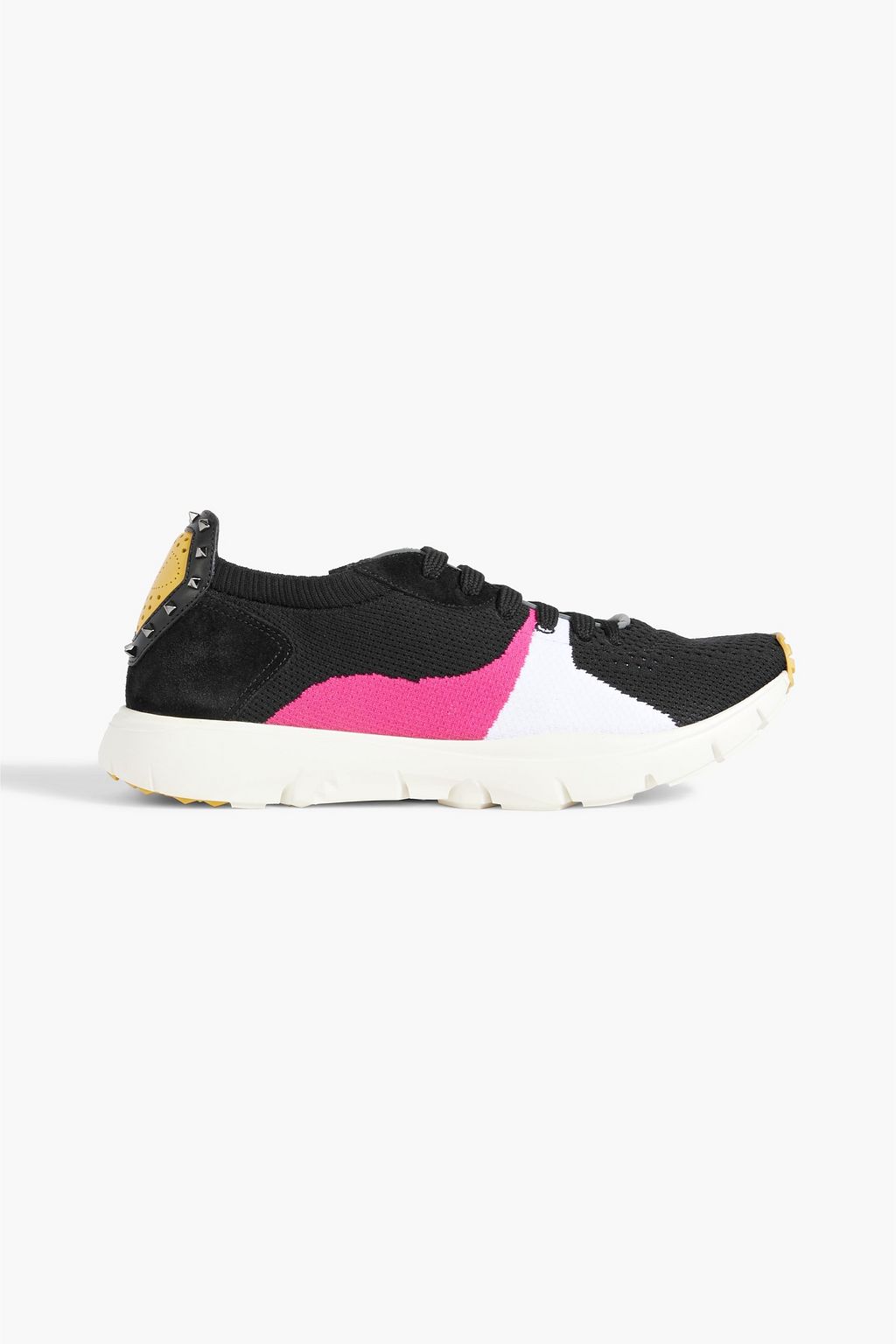 Shipley Aktiver Encommium VALENTINO GARAVANI Rockstud color-block stretch-knit sneakers | Sale up to  70% off | THE OUTNET