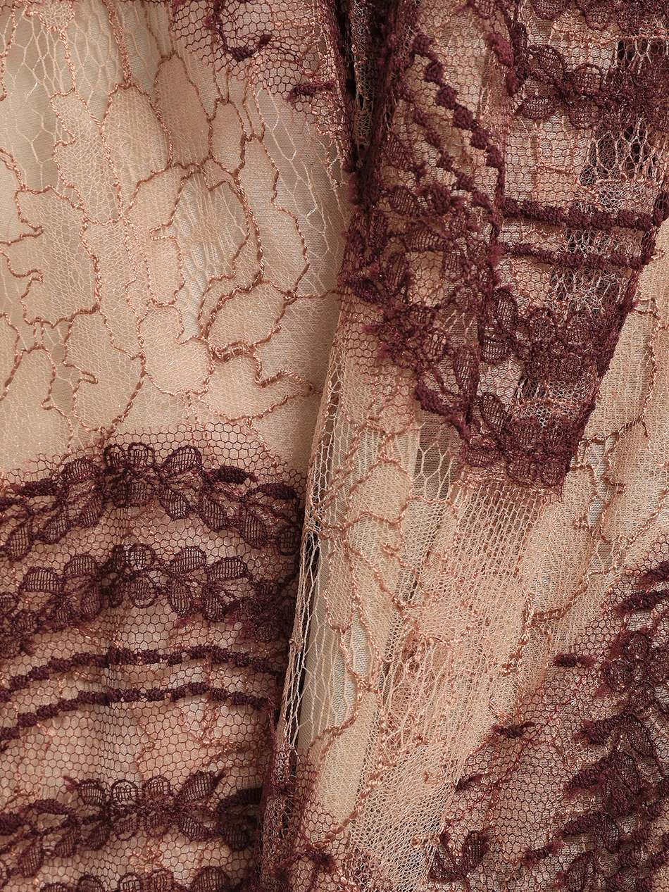 gathered lace maxi dress